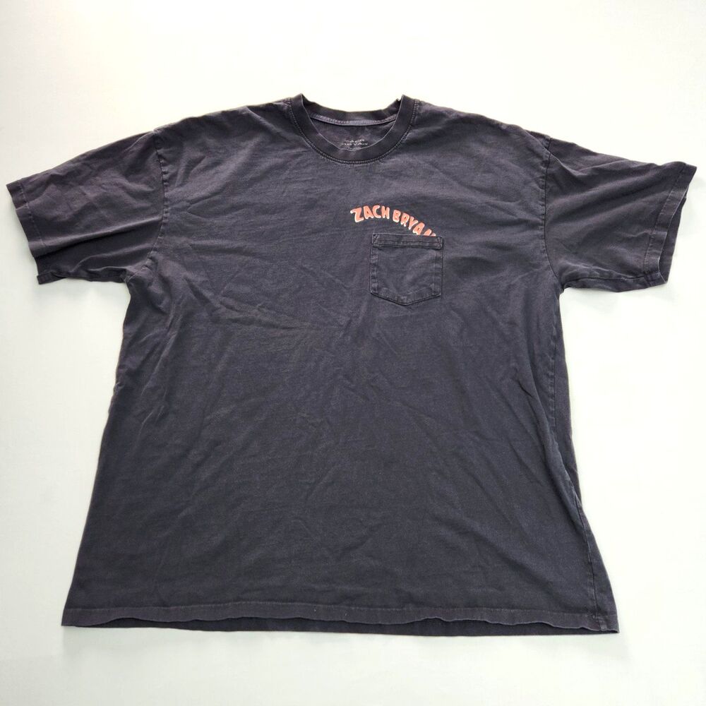 Zach Bryan Black Pocket T-Shirt Men Size 2XL